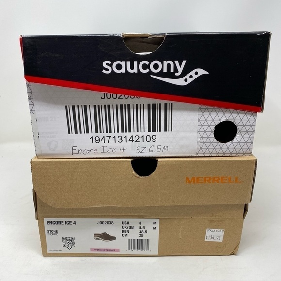 Merrell Encore Ice 4 Suede Slip Ons Mules Stone - Picture 9 of 10